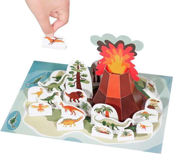 Actual product image Pukaca Paper toy set. Dinosaur island (German)