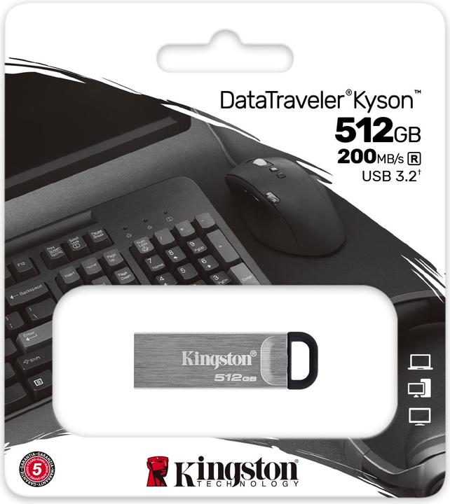 Produktbild Kingston DataTraveler Kyson (512 GB, USB-A, USB 3.1)