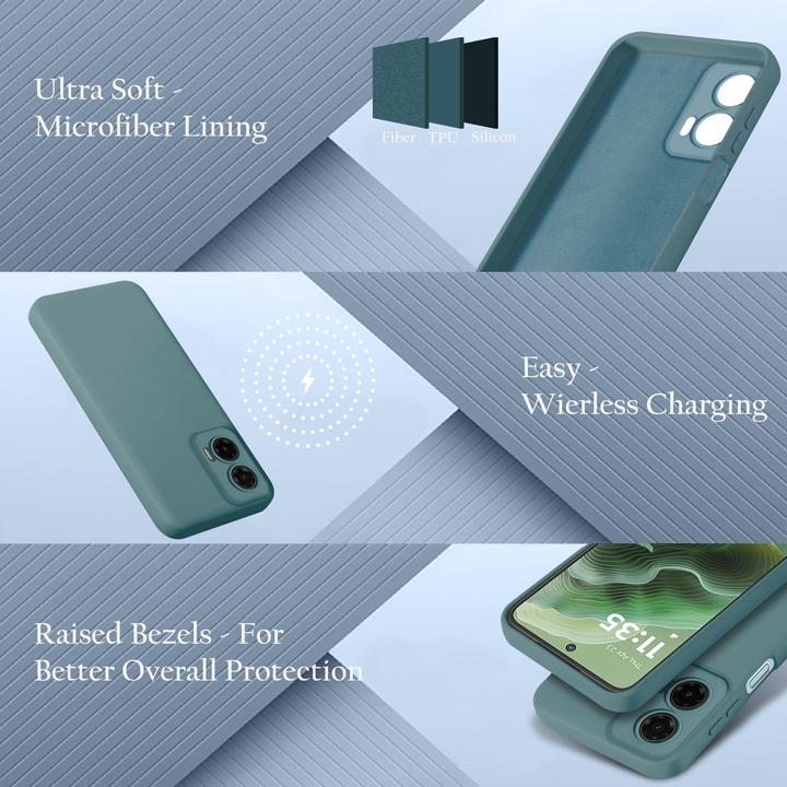 Immagine prodotto Cadorabo Custodia per Motorola Moto G35 TPU Liquid Silicone Case (Motorola Moto G35)