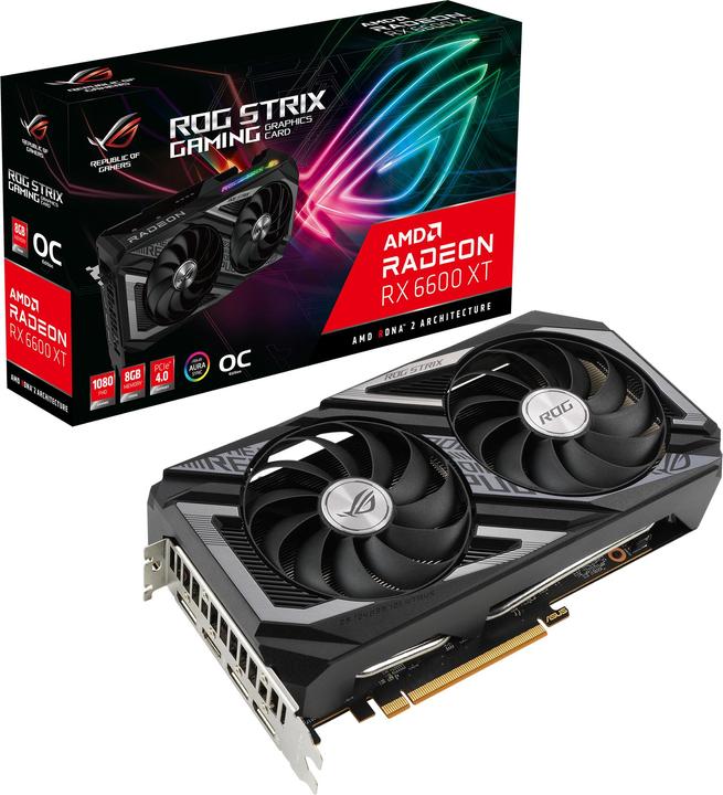 Produktbild ASUS Radeon ROG STRIX RX 6600 XT O8G GAMING (8 GB)