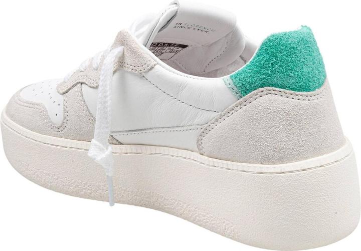 Image du produit D.a.t.e. D.a.t.e sneakers court platform in leather and suede white and green (42)