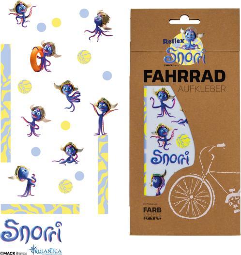 Actual product image Farbviereck Reflective Snorri Europapark motifs stickers