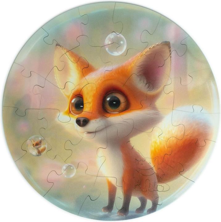 Immagine prodotto Unidragon Bubblezz fox (30 pezzi) - puzzle in legno per bambini (30 pezzi)