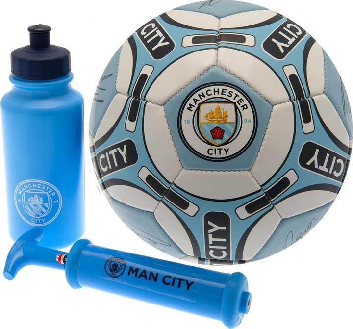 Manchester City FC Fussballset Mit Unterschriften (5)