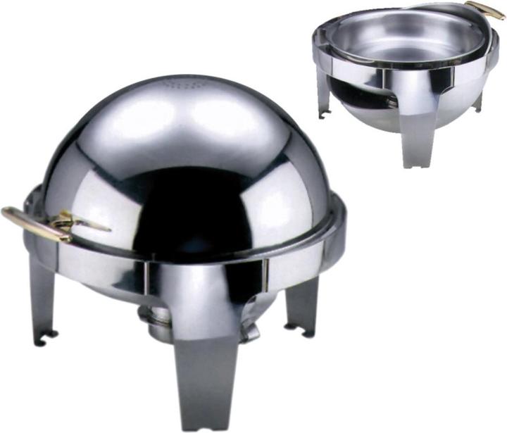 Contacto Chafing Dish rund 6.8lt, Rolltop inkl Heizplatte