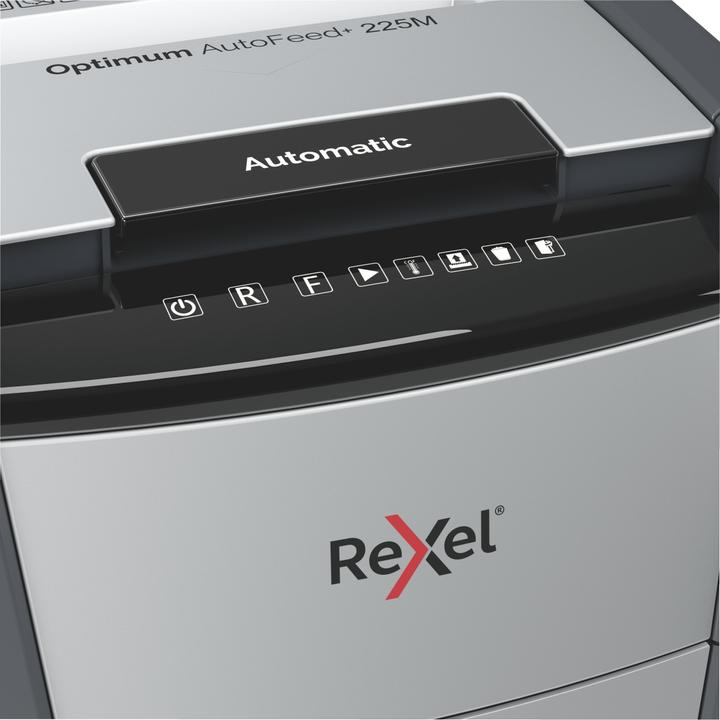 Produktbild Rexel Aktenvernichter Optimum AutoFeed+ 225M Mikroschnitt 2 x 15 mm 60 l Blattanzahl (max.): 225 Sicher (Microschnitt)