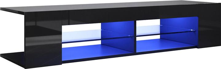 Immagine prodotto SONNI Lavagna TV 135x39x30cm nera con illuminazione LED Lavagna smaltata Lavagna multimediale TV (135 x 39 x 30 cm)