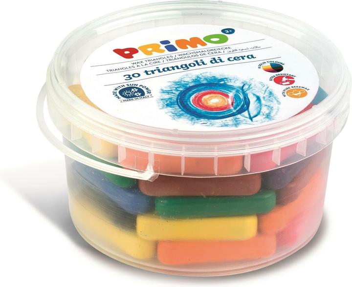 Image du produit Primo Crayons de cire Boîte école 30 pièces (Multicolore, 30 x)