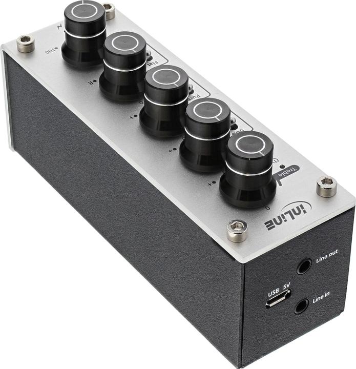 InLine AmpEQ mobile (Tone control, gain switch, USB-DAC, Display, Microphones)