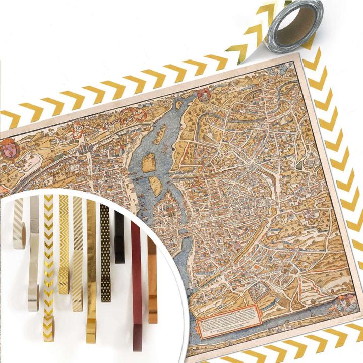 Produktbild Trenddeko Historische Karte von Paris (45 x 30 cm)