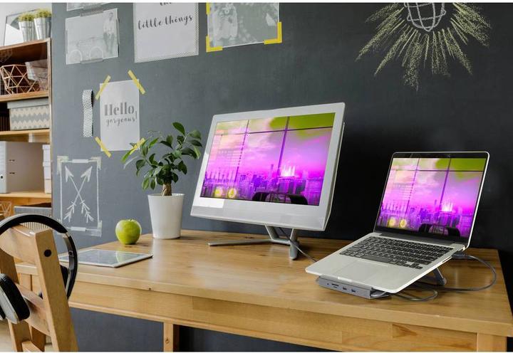 Immagine prodotto Renkforce Supporto docking USB-C 12-in-1 per laptop (USB-C, 4 Porti)