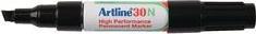 Produktbild Artline 30N Permanentmarker Mittel Keilspitze 2,0 - 5,0 mm Blau Refillable (Schwarz, 5 mm, 12 x)