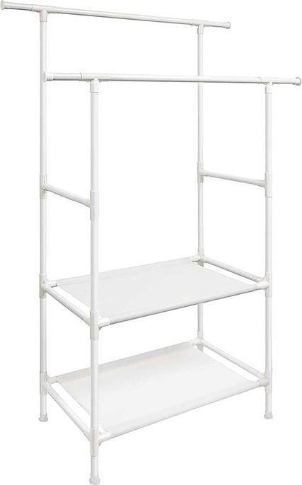 Songmics Clothes rack RDR02WT white metal 114.0 x 139.0 / 171.0 cm