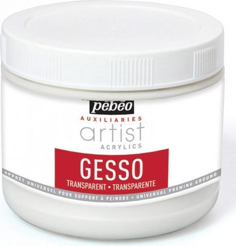 Actual product image Pebeo Artist Acrylics Transparent Gesso (Transparent gesso, 500 ml)