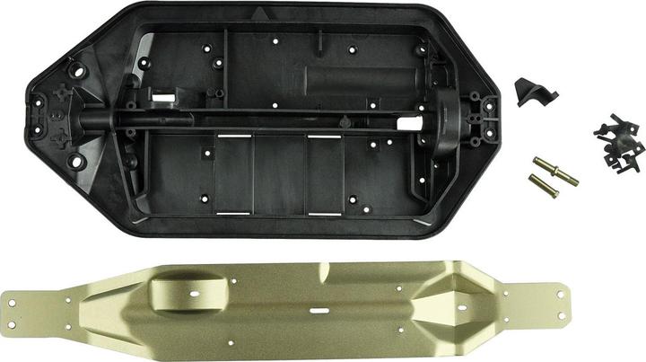 Amewi MA337EX-S Chassis mit Alu Center-Skidplate AM10T EXTREME