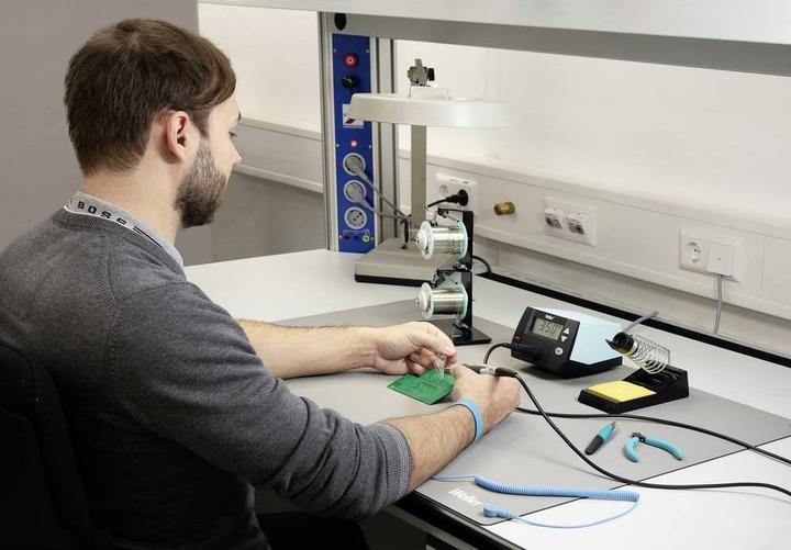 Actual product image Weller Erem Earth cable for ESD tester Blue