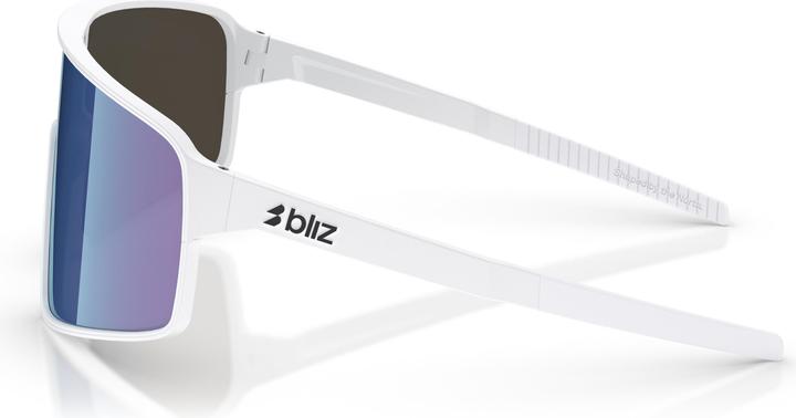 Actual product image Bliz P001S (White, Blue, Anthracite Blue Mirror, White)