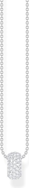 Immagine prodotto Thomas Sabo Collana e ciondolo a forma di anello con pietre bianche (Argento 925, 40 - 45 cm)
