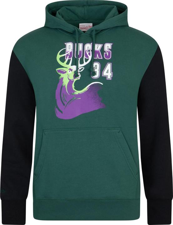 Actual product image Mitchell & Ness M&N Fleece NBA Hoody - Milwaukee Bucks Ray Allen - L (L)