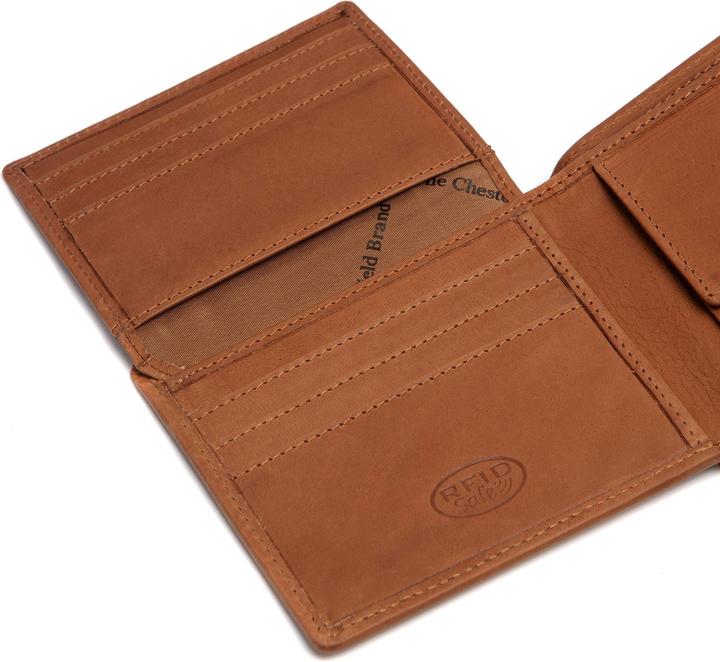 Actual product image The Chesterfield Brand Wax Pull Up wallet RFID protection leather 11 cm