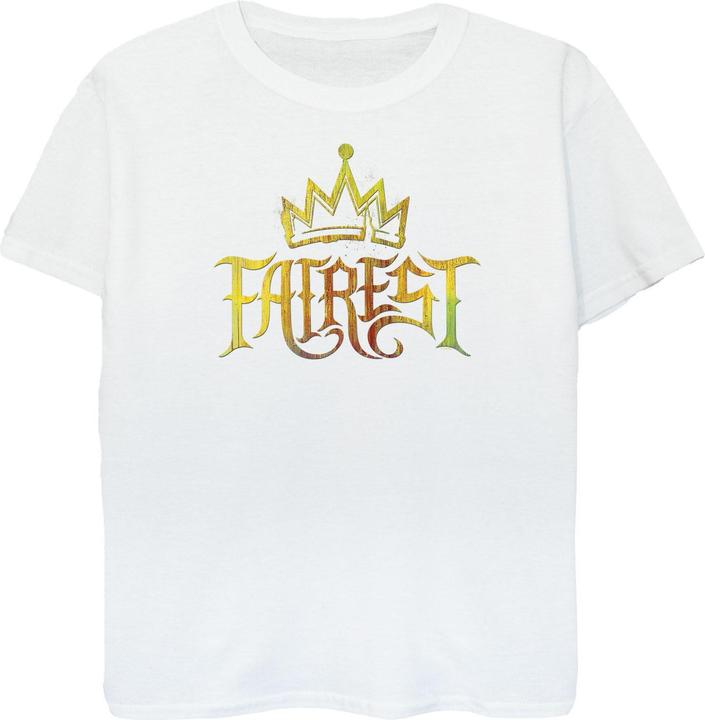 Actual product image Disney Womens/Ladies The Descendants Fairest Gold Cotton Boyfriend T-Shirt (L)