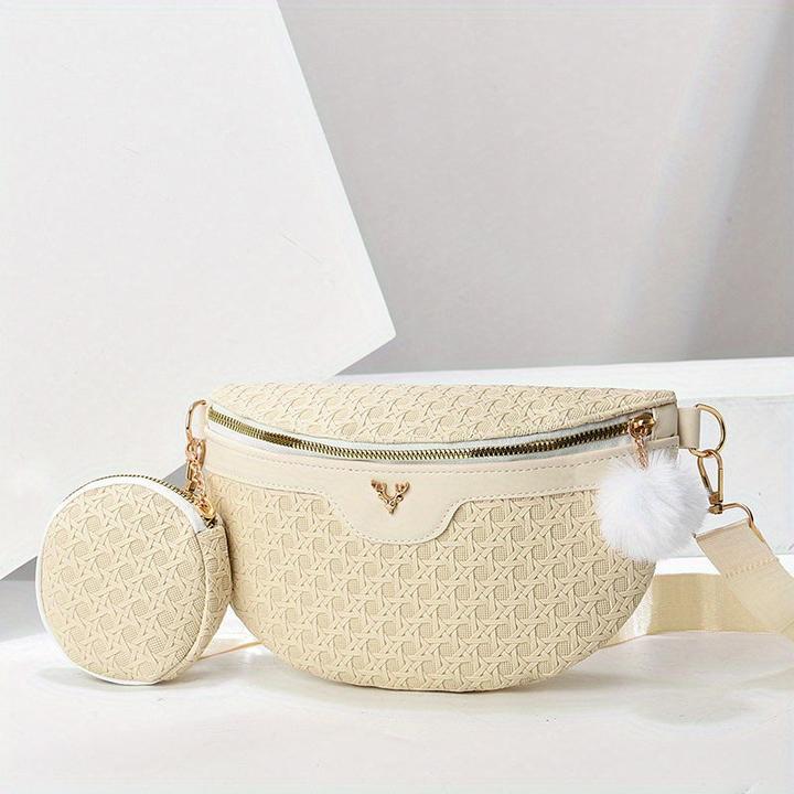 Only-Bags.Store Zweiteiliges Hirschdekor Modische Brusttasche Crossbody Bag Set