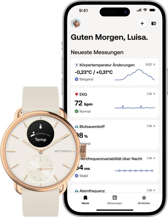 Produktbild Withings ScanWatch 2 (38 mm)