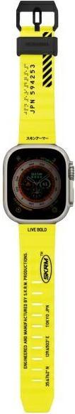 Actual product image Skinarma Band Shokku Apple Watch 49/45/44mm electric yellow