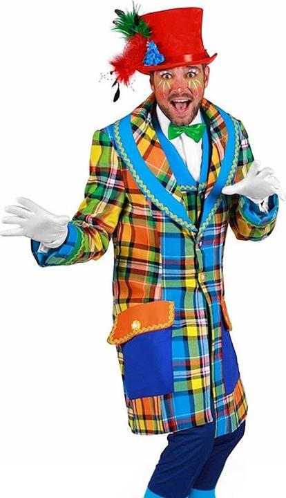 Produktbild Thetru Bunt karierte Clownsjacke - Kostüm für Fasching (M)
