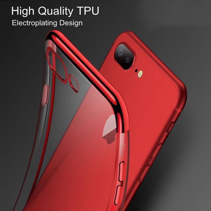 Produktbild König Design Apple iPhone 7 Plus Hülle Case Handy Cover Schutz Etui Schutzhülle Bumper Silber (Apple iPhone 7 Plus)