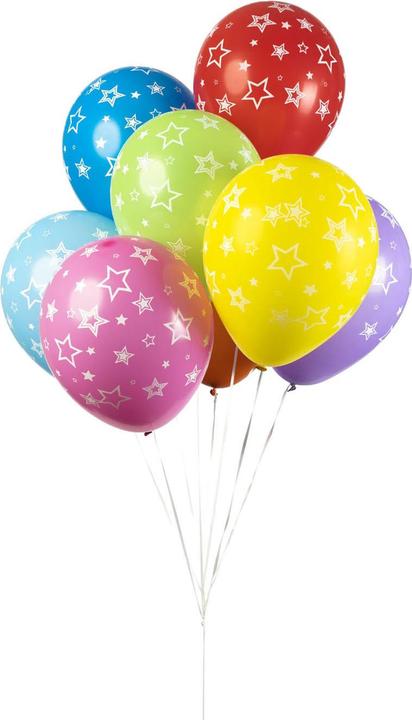 Produktbild Globos Europe Luftballons Sterne Mix Farben 30cm, 8St. (8 x)