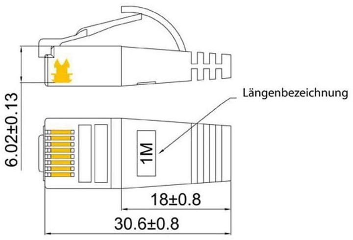 Actual product image Wirewin Network cable (STP, CAT6, 3 m)