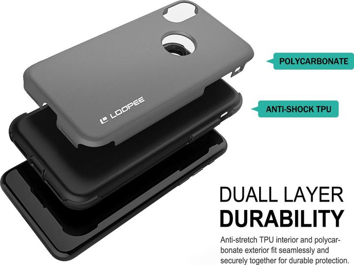Produktbild Loopee iPhone 11 Pro Max - Shock Proof Outdoor Case, Grau (Apple iPhone 11 Pro Max)