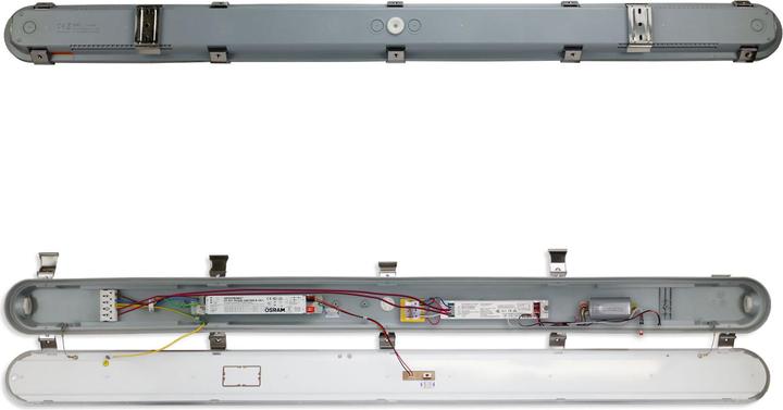 Produktbild Isoled LED Feuchtwannenleuchte 120cm mit Notlichtfunktion, IP65, PowerSwitch 25-40W, ColorSwitch 300