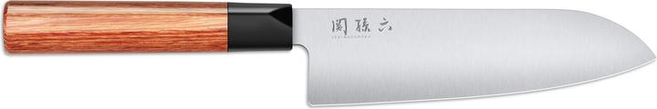 Actual product image Kai Seki Magoroku Red Wood Santoku (17 cm)