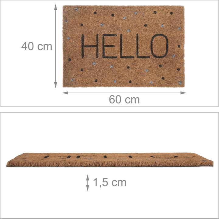 Image du produit Relaxdays Tapis de sol (60 x 40 x 1,5 cm)