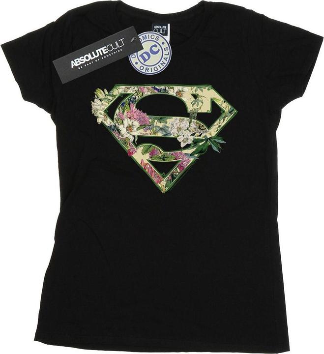 Supergirl Floral Shield TShirt