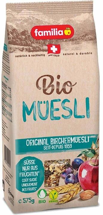 Actual product image familia Organic Birchermüesli 575g (638.33 g)