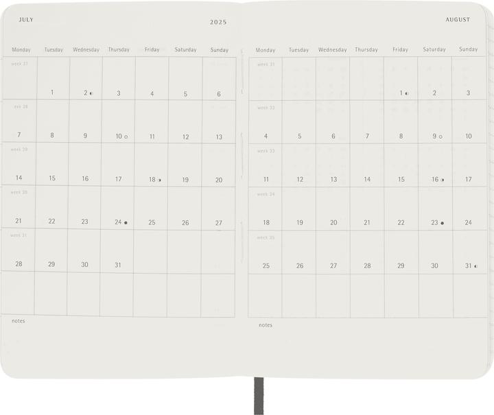 Actual product image Moleskine Daily calendar (A6, Pocket, English)