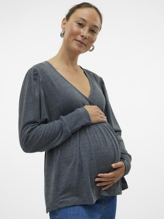 Produktbild Mamalicious Normal geschnitten V-Ausschnitt Top Bluse (S)
