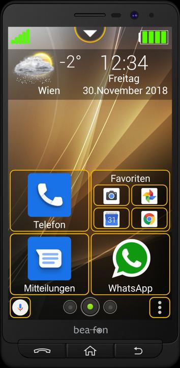Produktbild Bea-Fon M5 (16 GB, Black, 5.50", Dual SIM, 13 Mpx, 4G)