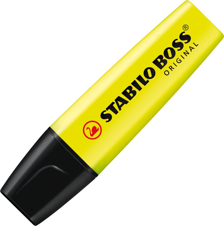 Produktbild STABILO BOSS ORIGINAL Textmarker (Orange, Gelb, Blau, Grün, 5 mm, 4 x)