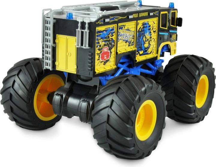 Actual product image Amewi Monster Fire Brigade Electric Brushed Monster Truck 2WD 1:18 RTR blue (RTR Ready-to-Run)