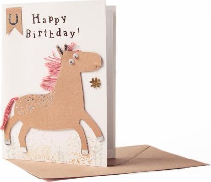 Immagine prodotto Good Old Friends Kinder Karte Pferd "Happy Birthday" von