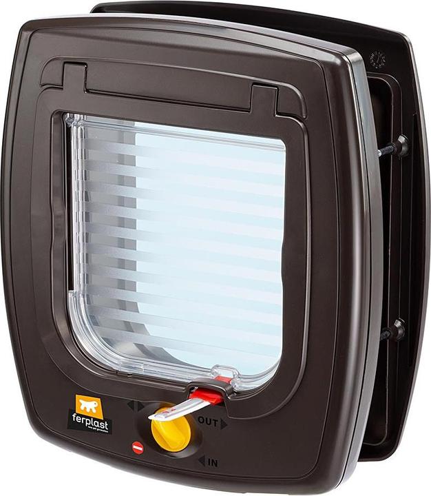 Produktbild Ferplast Swing 7 - Tür mit Magnetverschluss für kleine Hunde und Katzen braun (Magnetische Katzenklappe)