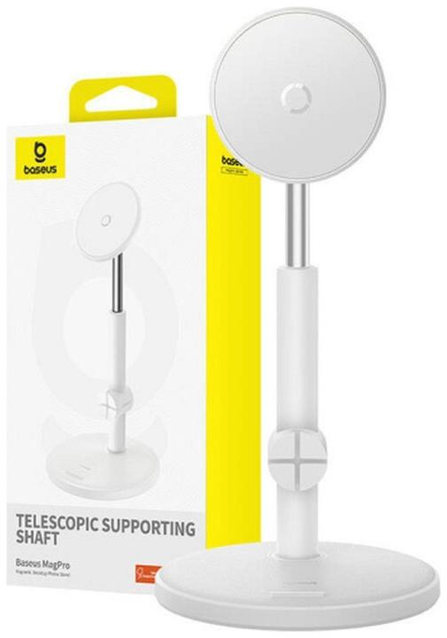 Image du produit Baseus Support magnétique pour téléphone de bureau MagPro (blanc)