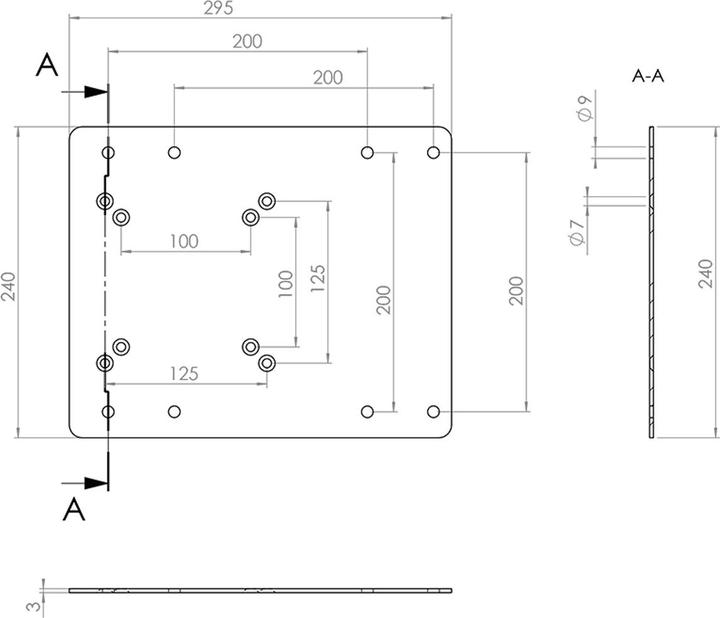 Produktbild Hagor Samsung Q-Serie 32 - Portrait Adapterplatte