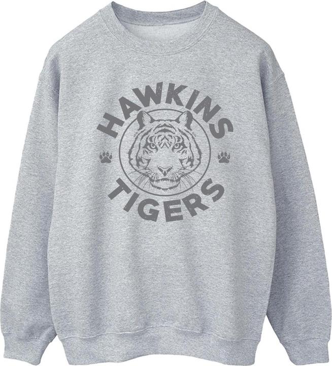 Netflix Stranger Things Hawkins Grey Tiger Sweatshirt (L)