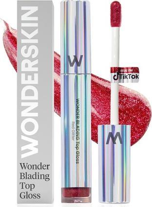 Immagine prodotto Wonderskin - Wonder Blading Top Gloss Red Glitter (Rosso Glitter)