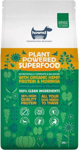 Actual product image Hownd Organic Hemp Protein & Moringa Adult Dog Food (Adult, 2000 g)